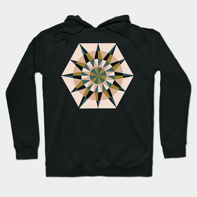 Kaleidoscope Retro Hoodie by bruxamagica